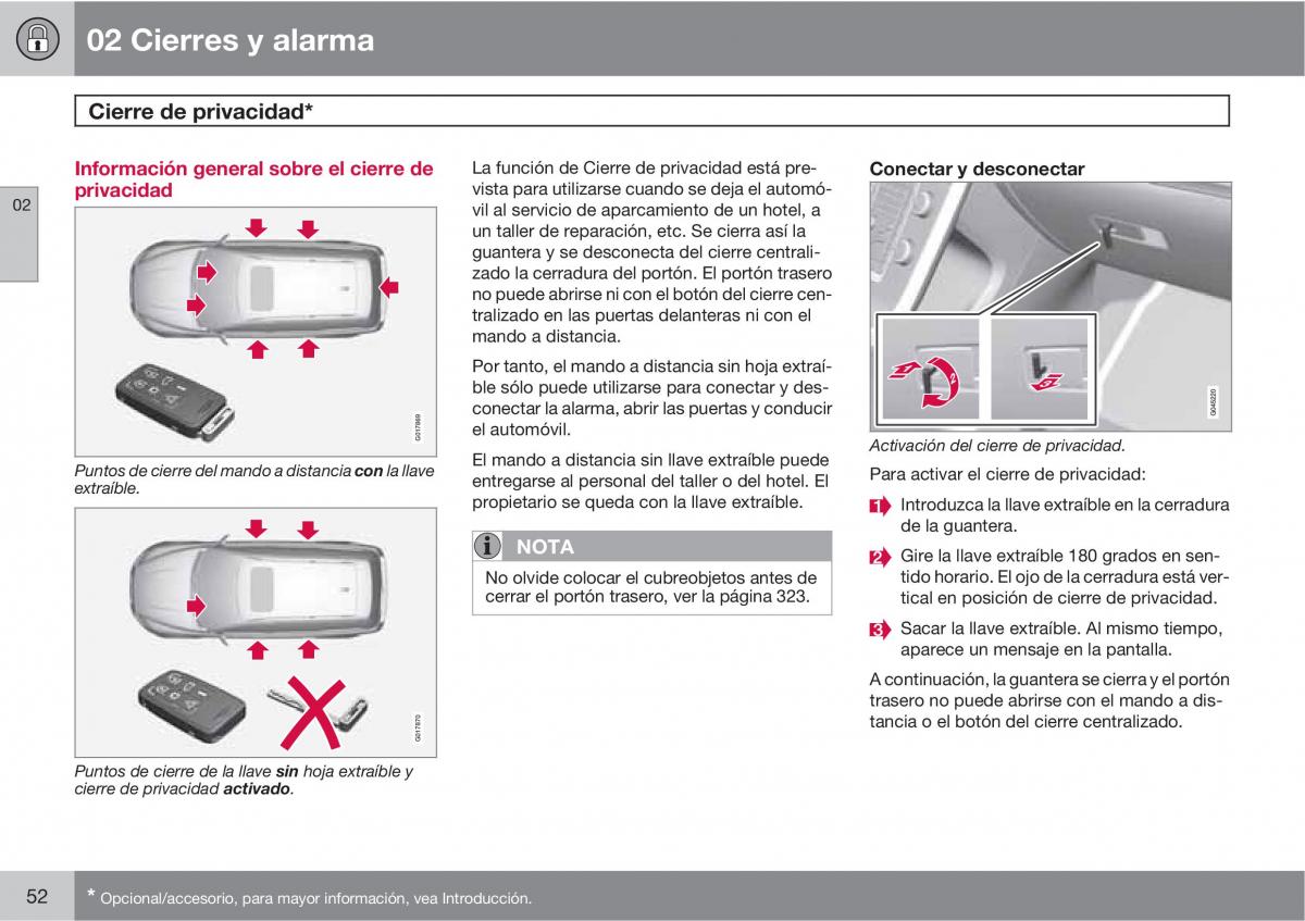 Volvo V70 III 3 manual del propietario / page 54