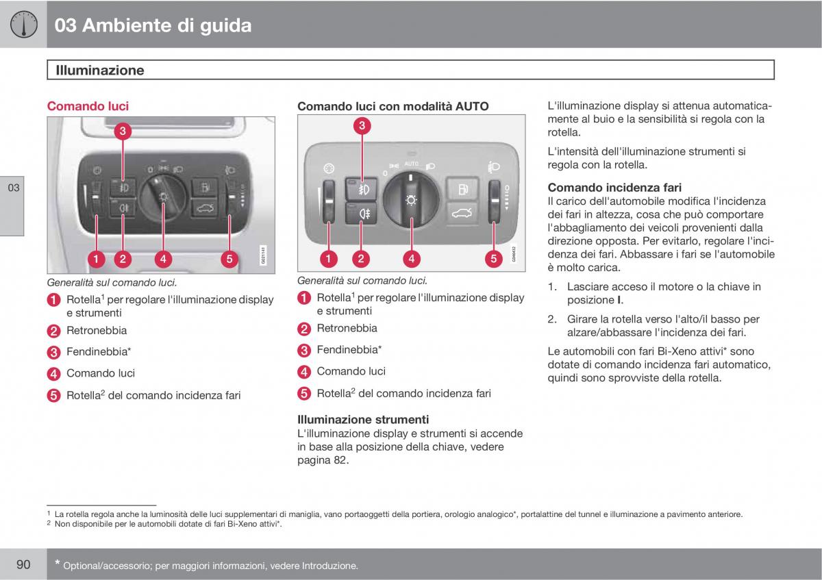 Volvo V70 III 3 manuale del proprietario / page 92