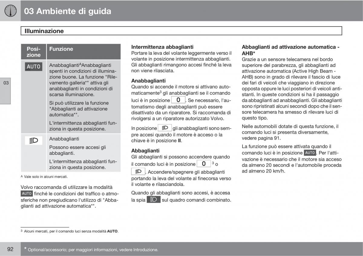 Volvo V70 III 3 manuale del proprietario / page 94