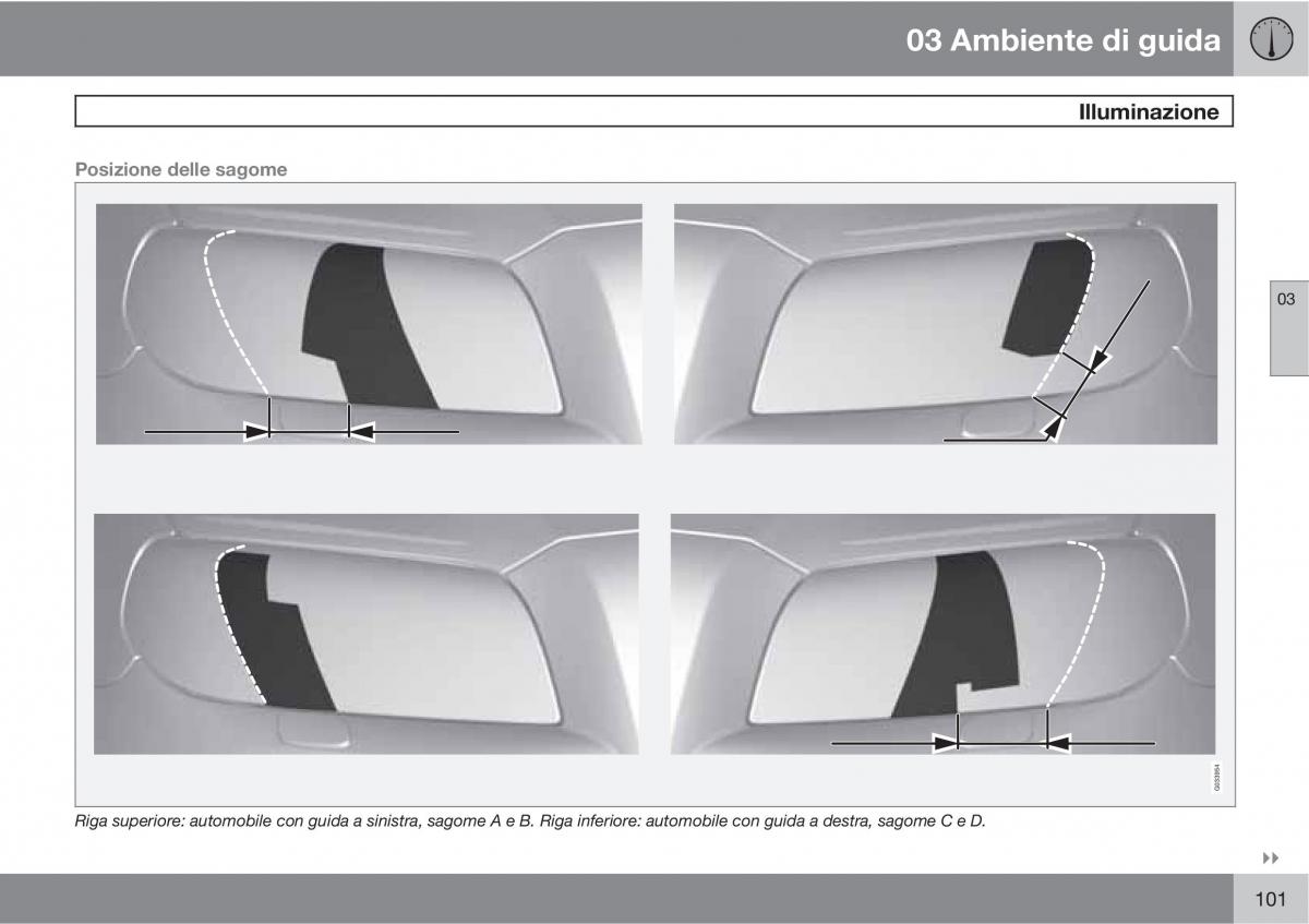 Volvo V70 III 3 manuale del proprietario / page 103