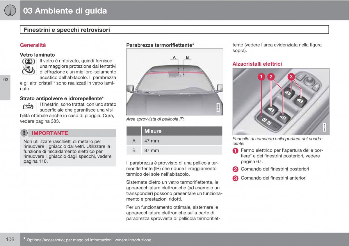 Volvo V70 III 3 manuale del proprietario / page 108