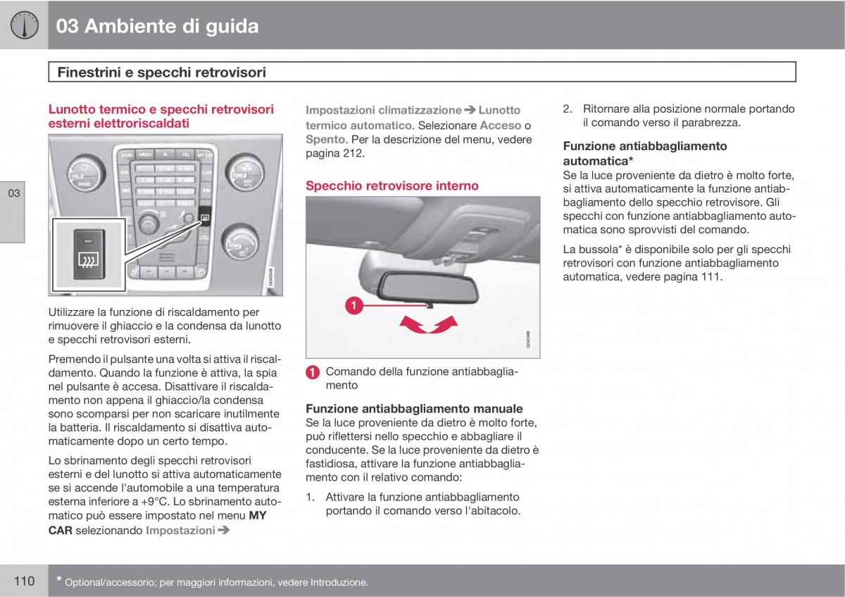 Volvo V70 III 3 manuale del proprietario / page 112