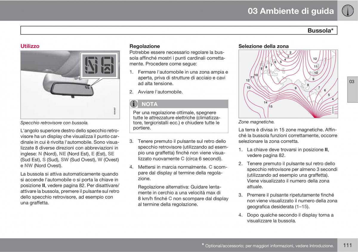 Volvo V70 III 3 manuale del proprietario / page 113