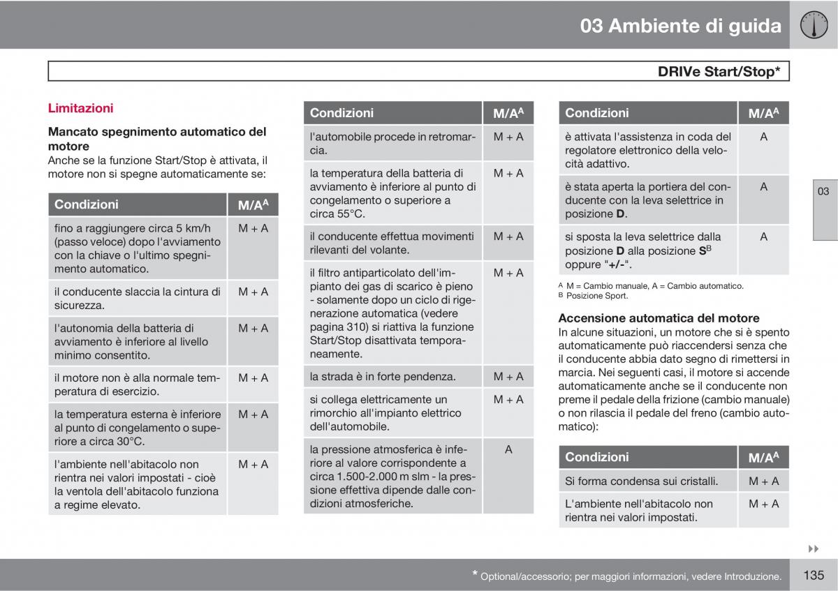 Volvo V70 III 3 manuale del proprietario / page 137