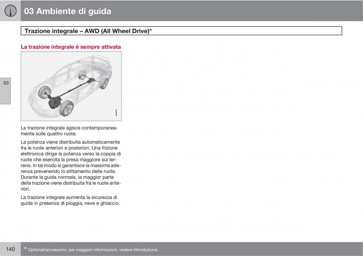 Volvo V70 III 3 manuale del proprietario / page 142