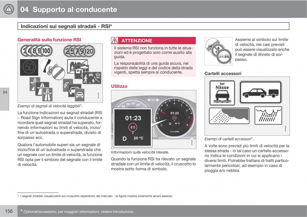 Volvo V70 III 3 manuale del proprietario / page 158