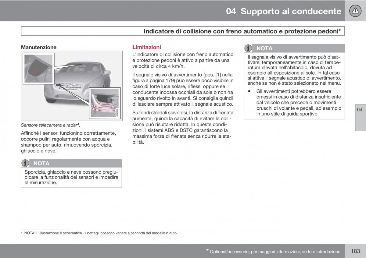 Volvo V70 III 3 manuale del proprietario / page 185