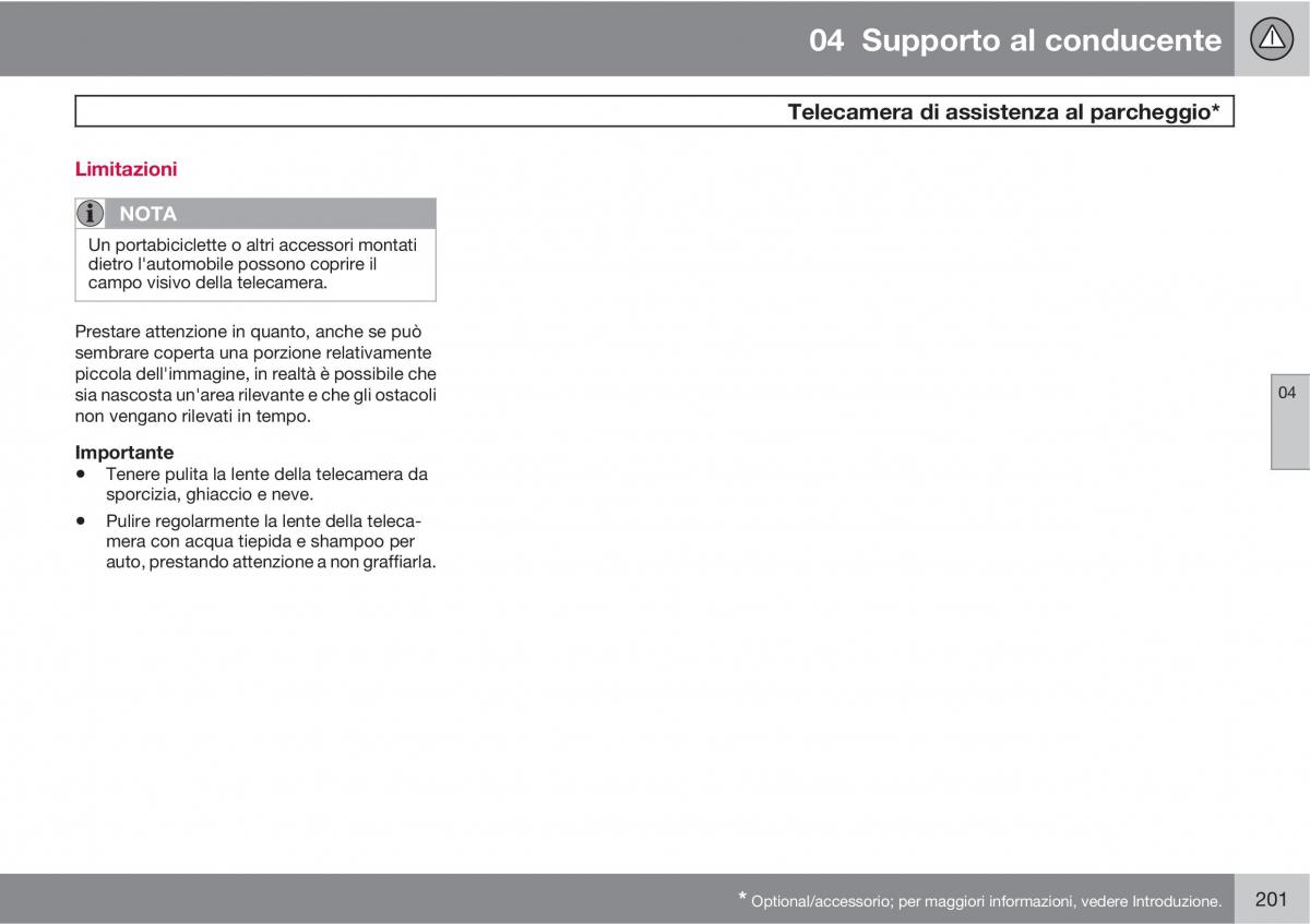 Volvo V70 III 3 manuale del proprietario / page 203