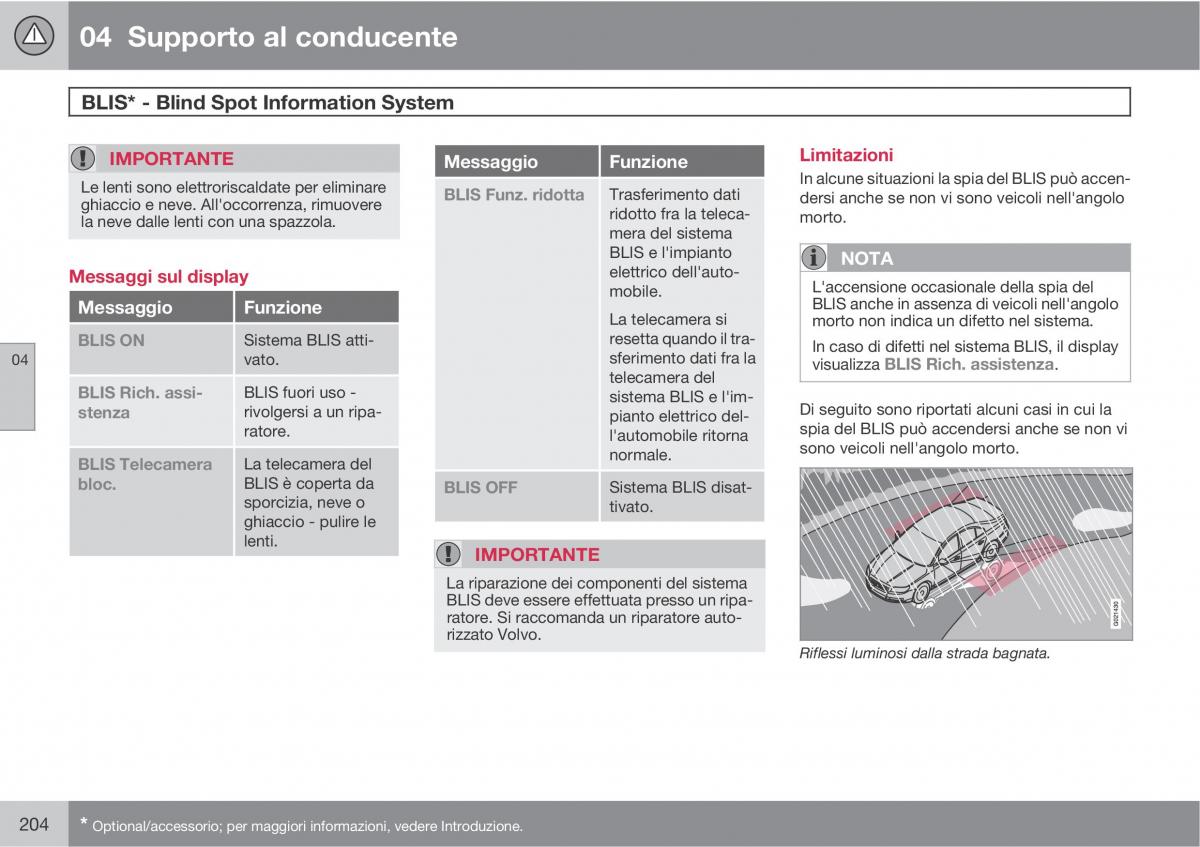 Volvo V70 III 3 manuale del proprietario / page 206