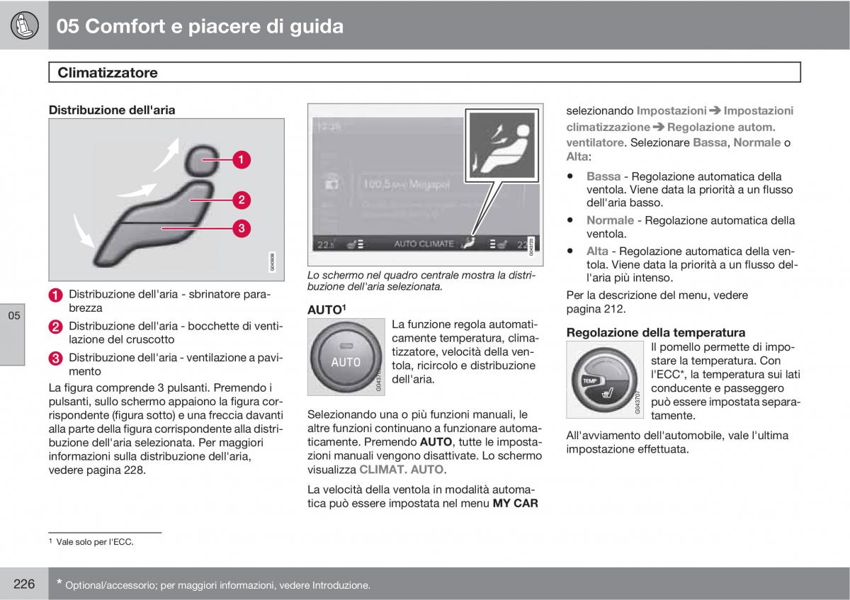 Volvo V70 III 3 manuale del proprietario / page 228