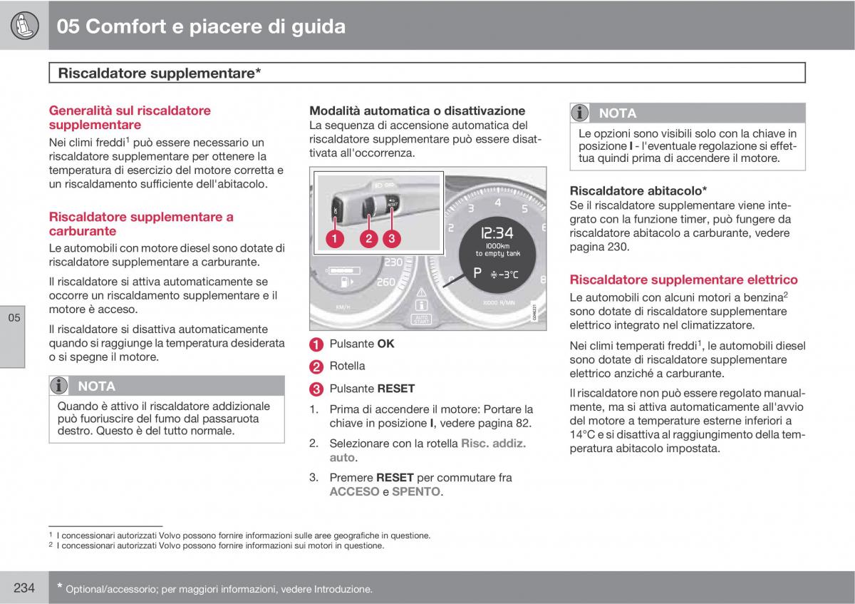 Volvo V70 III 3 manuale del proprietario / page 236