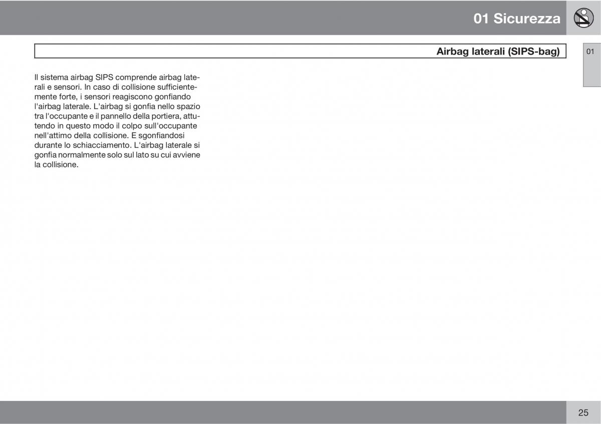 Volvo V70 III 3 manuale del proprietario / page 27