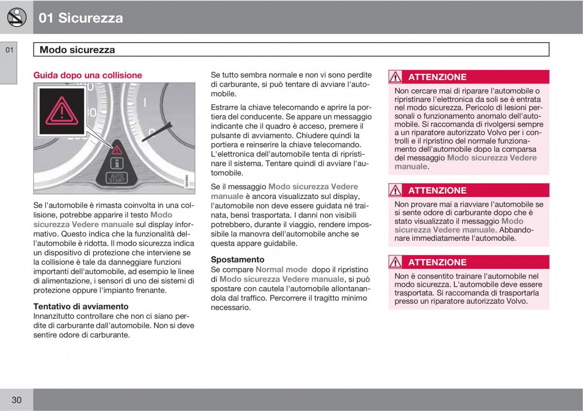 Volvo V70 III 3 manuale del proprietario / page 32