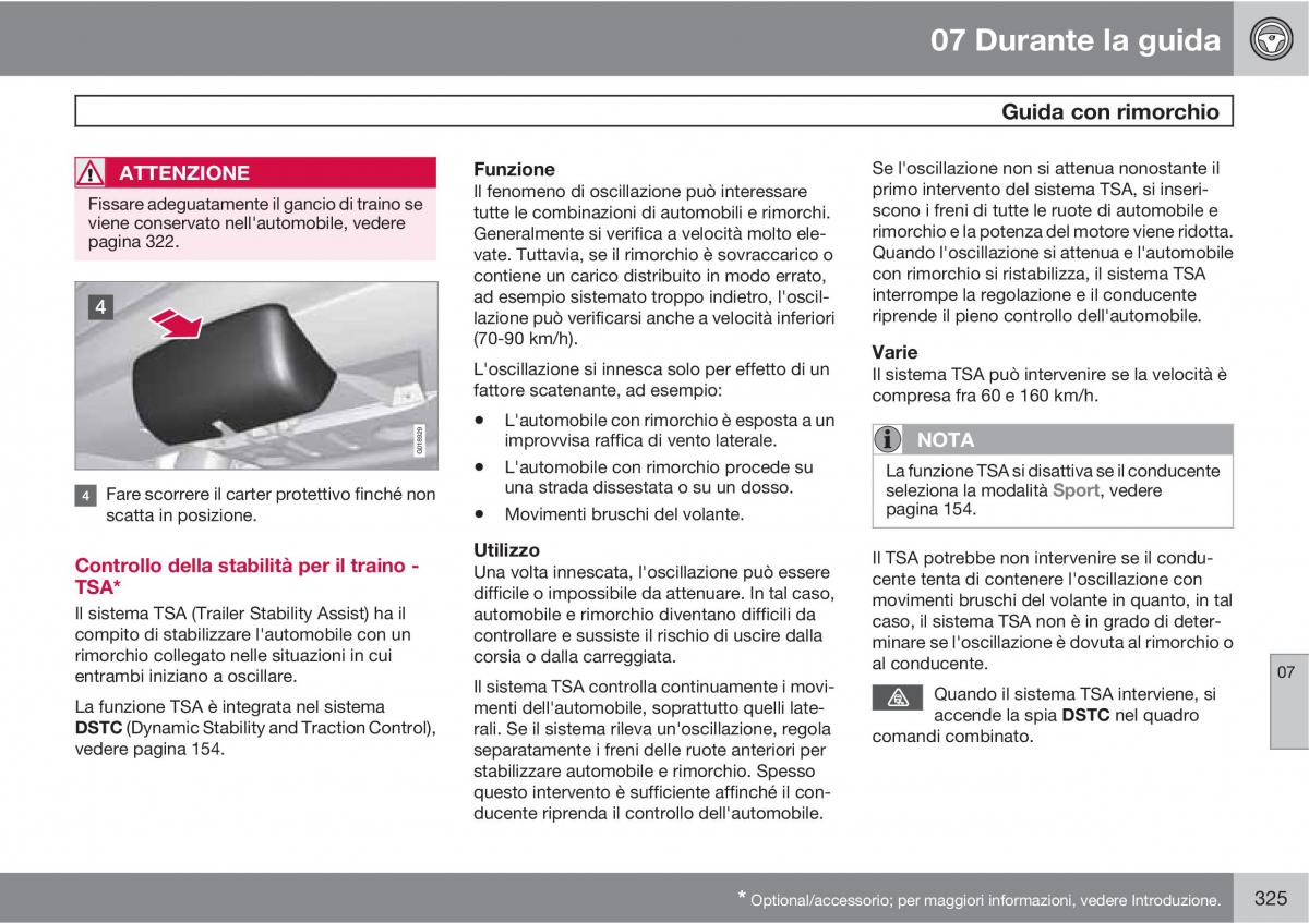 Volvo V70 III 3 manuale del proprietario / page 327