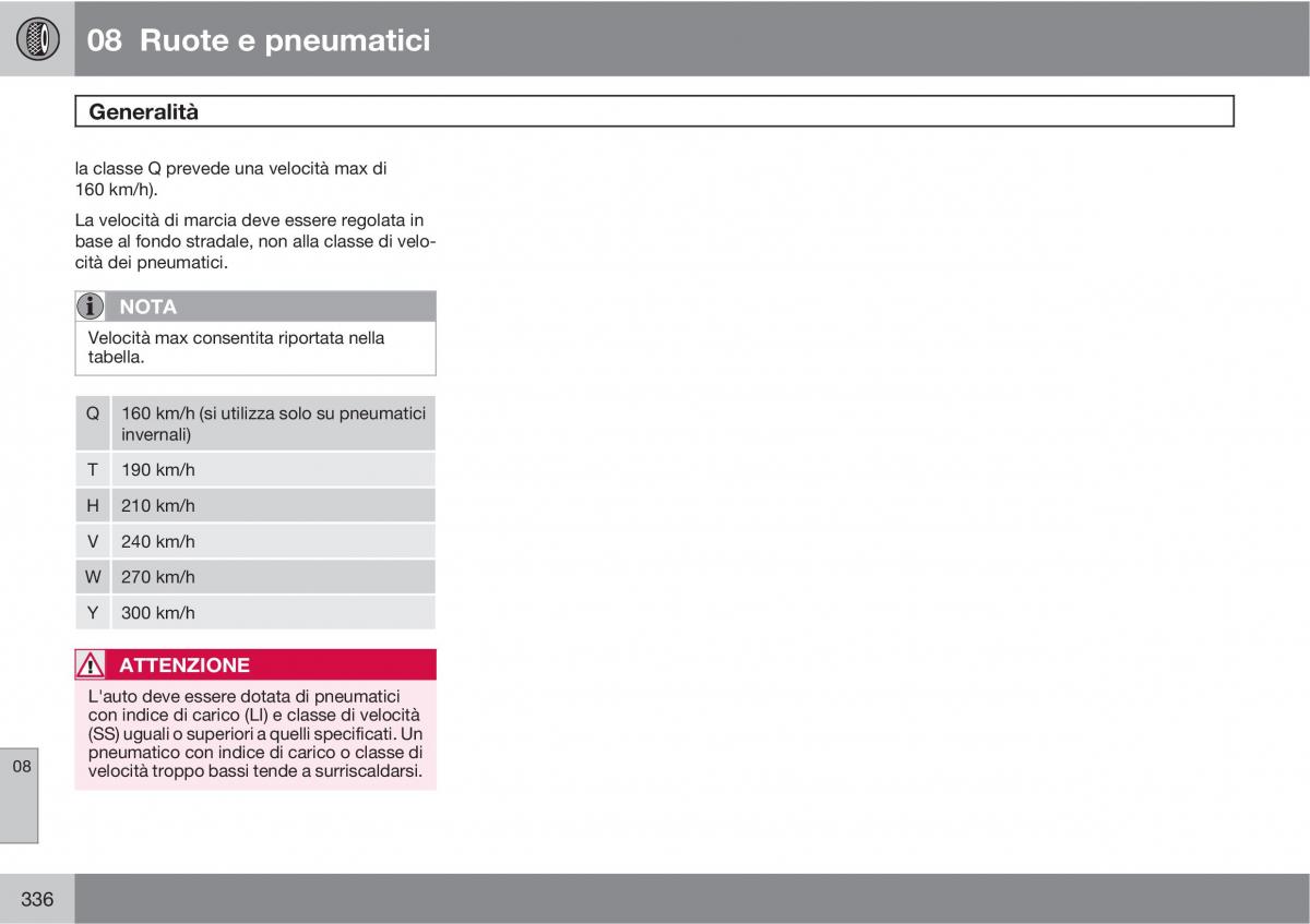 Volvo V70 III 3 manuale del proprietario / page 338