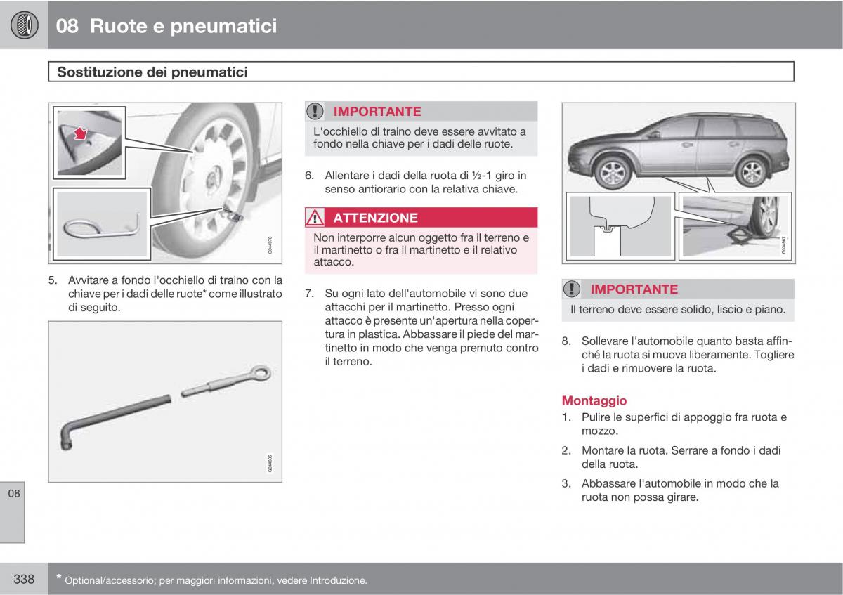 Volvo V70 III 3 manuale del proprietario / page 340