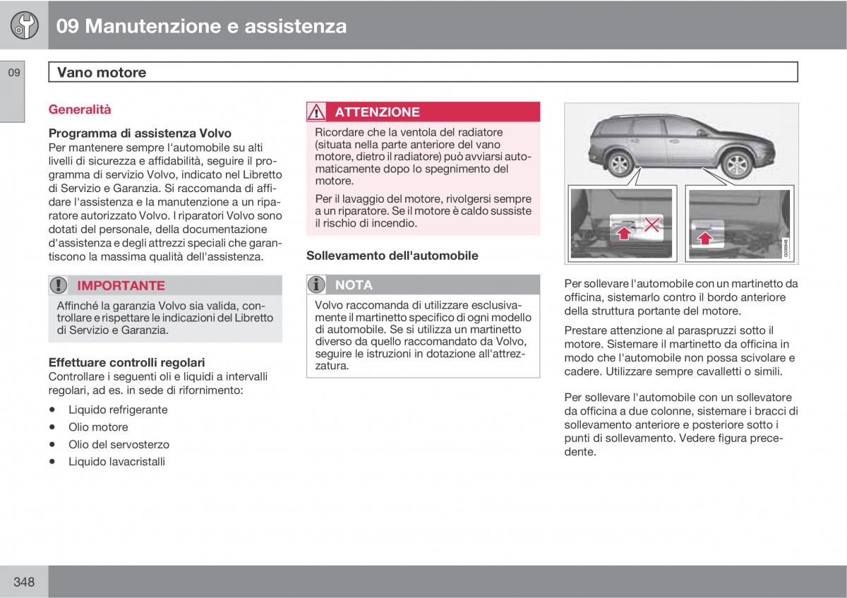 Volvo V70 III 3 manuale del proprietario / page 350