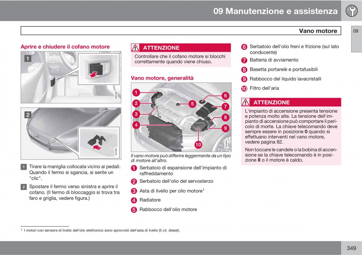 Volvo V70 III 3 manuale del proprietario / page 351