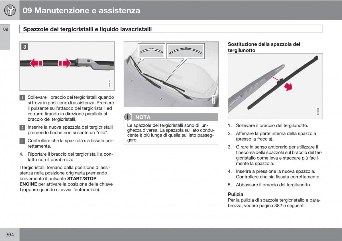 Volvo V70 III 3 manuale del proprietario / page 366