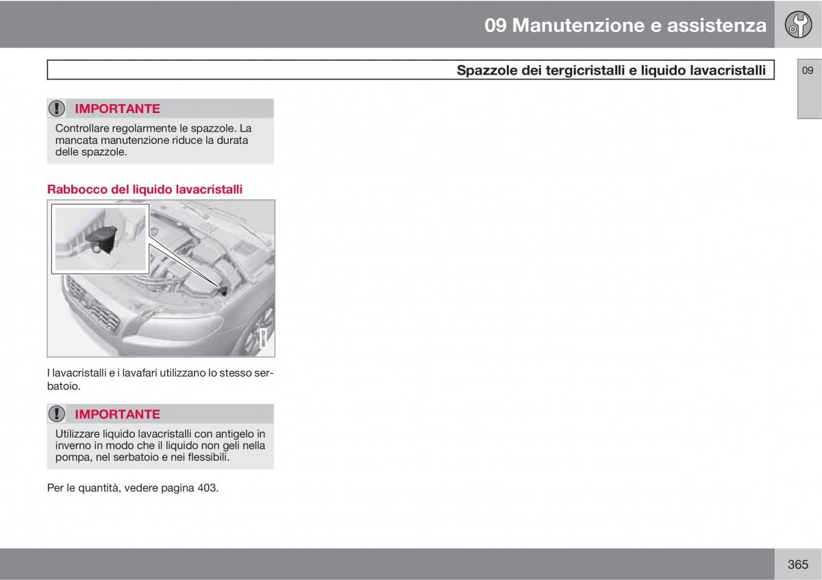 Volvo V70 III 3 manuale del proprietario / page 367