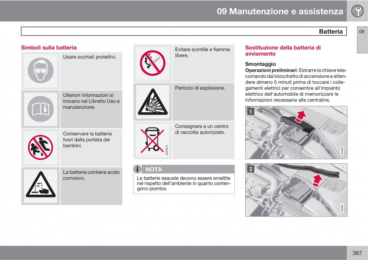 Volvo V70 III 3 manuale del proprietario / page 369