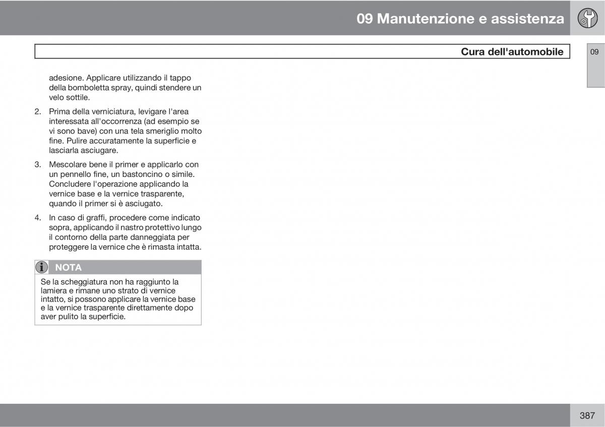 Volvo V70 III 3 manuale del proprietario / page 389