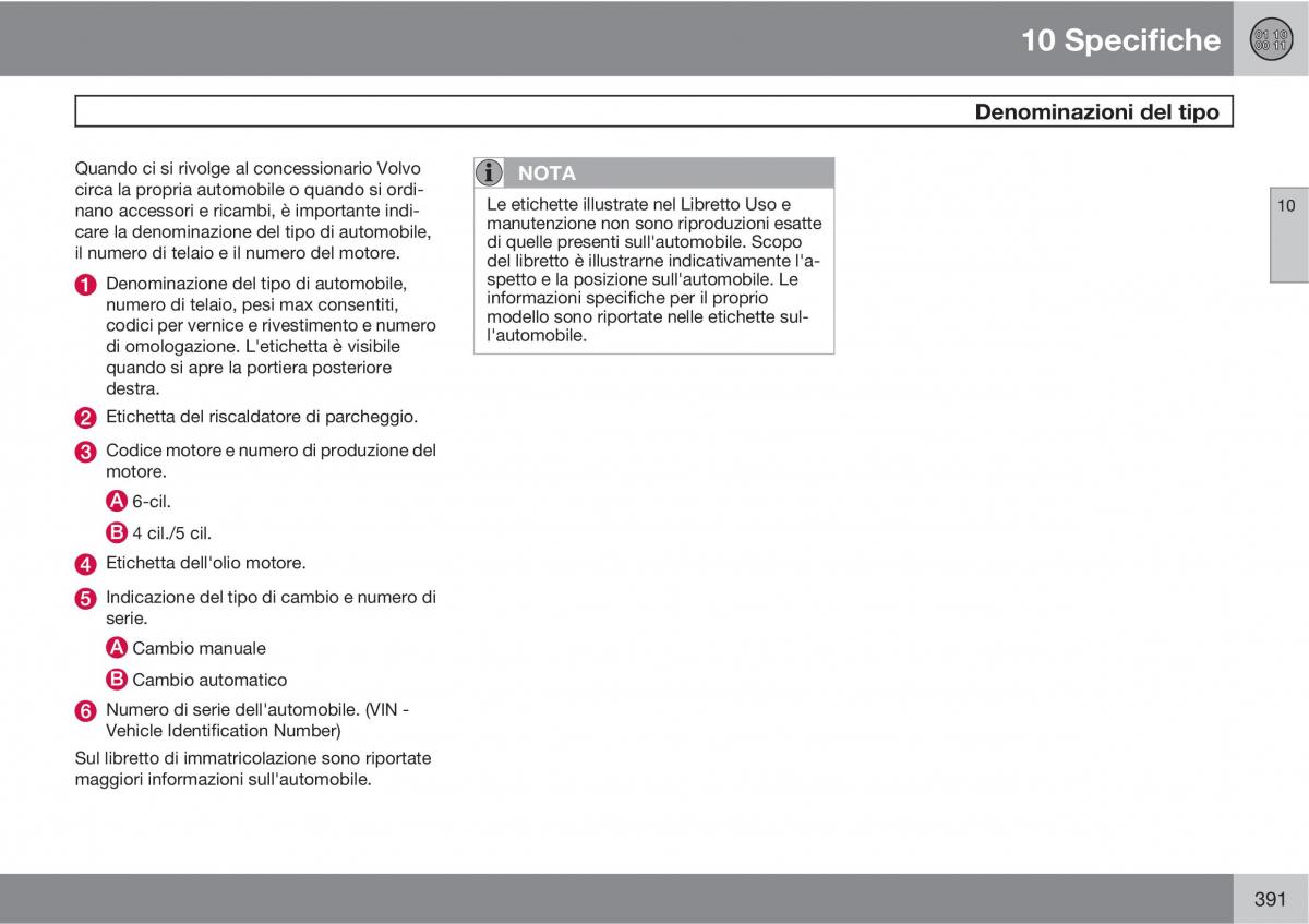 Volvo V70 III 3 manuale del proprietario / page 393