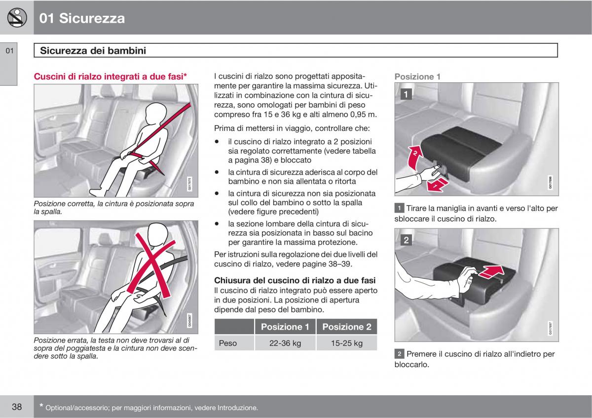 Volvo V70 III 3 manuale del proprietario / page 40