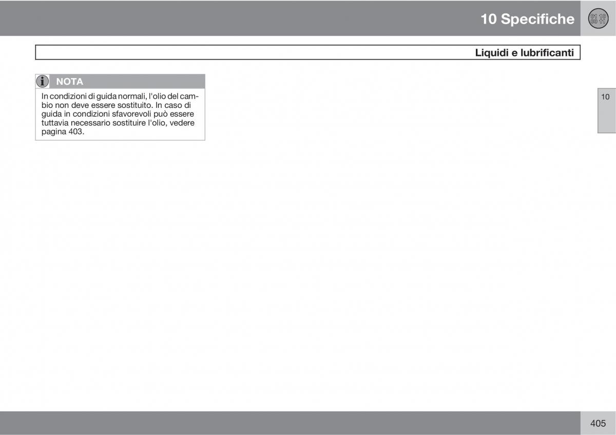 Volvo V70 III 3 manuale del proprietario / page 407