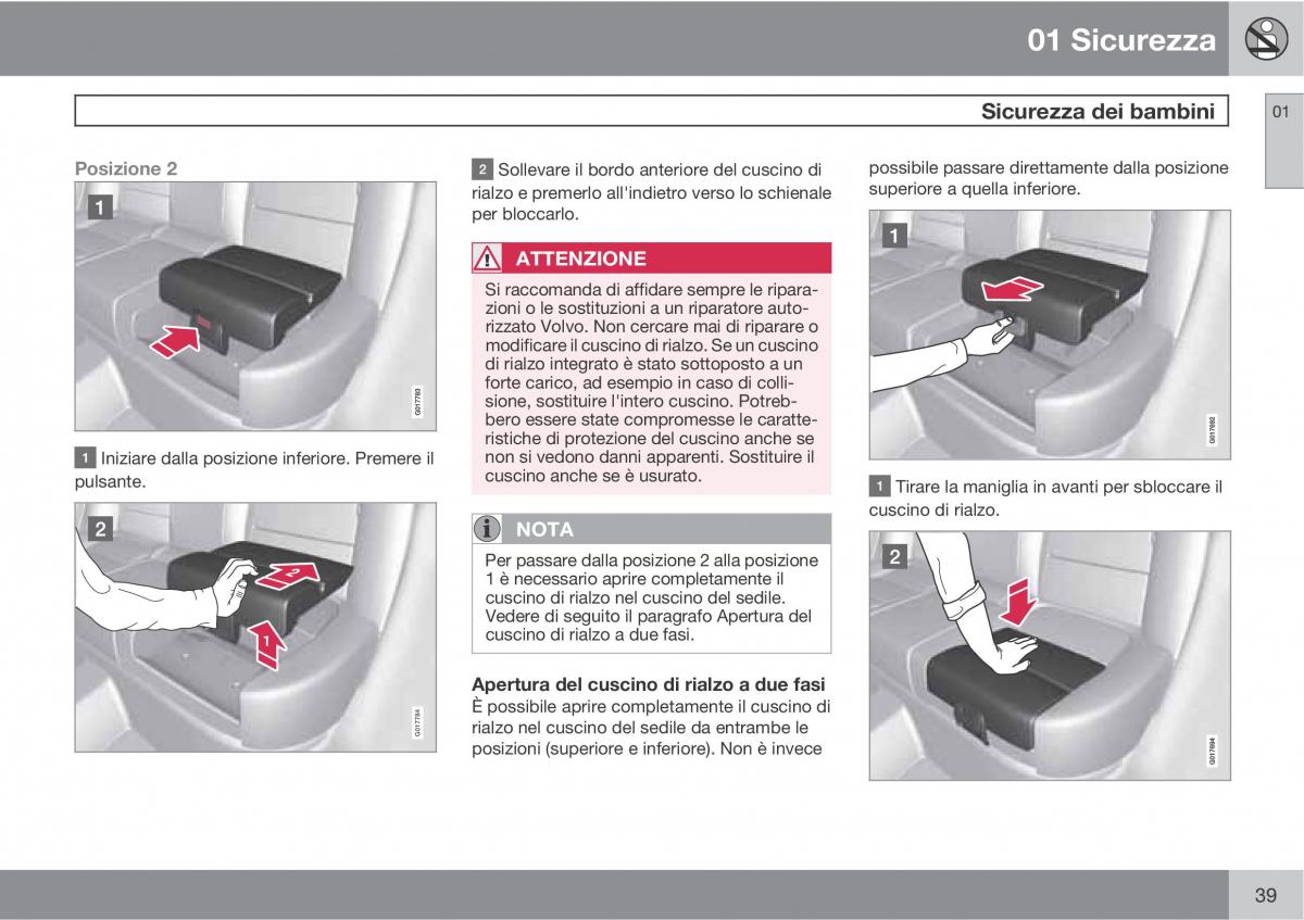 Volvo V70 III 3 manuale del proprietario / page 41