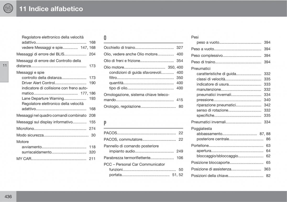 Volvo V70 III 3 manuale del proprietario / page 438