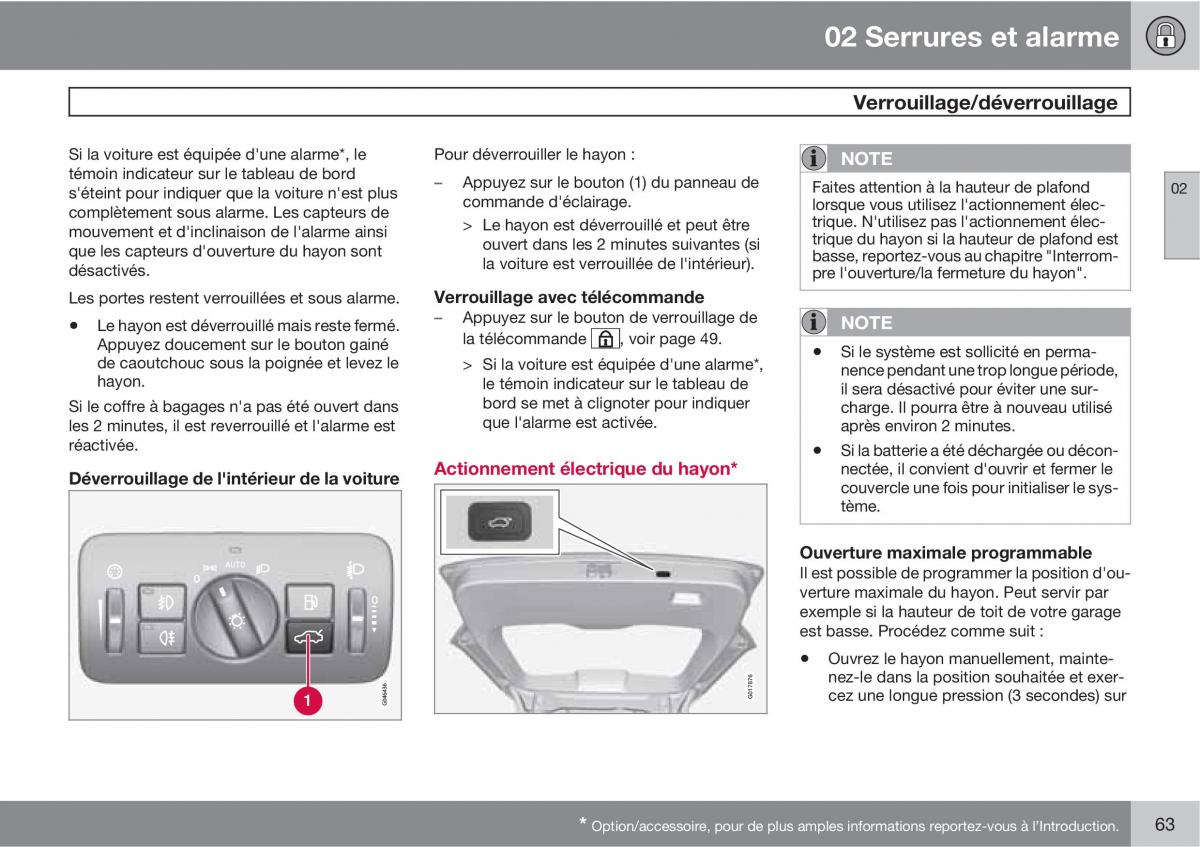 Volvo V70 III 3 manuel du proprietaire / page 65