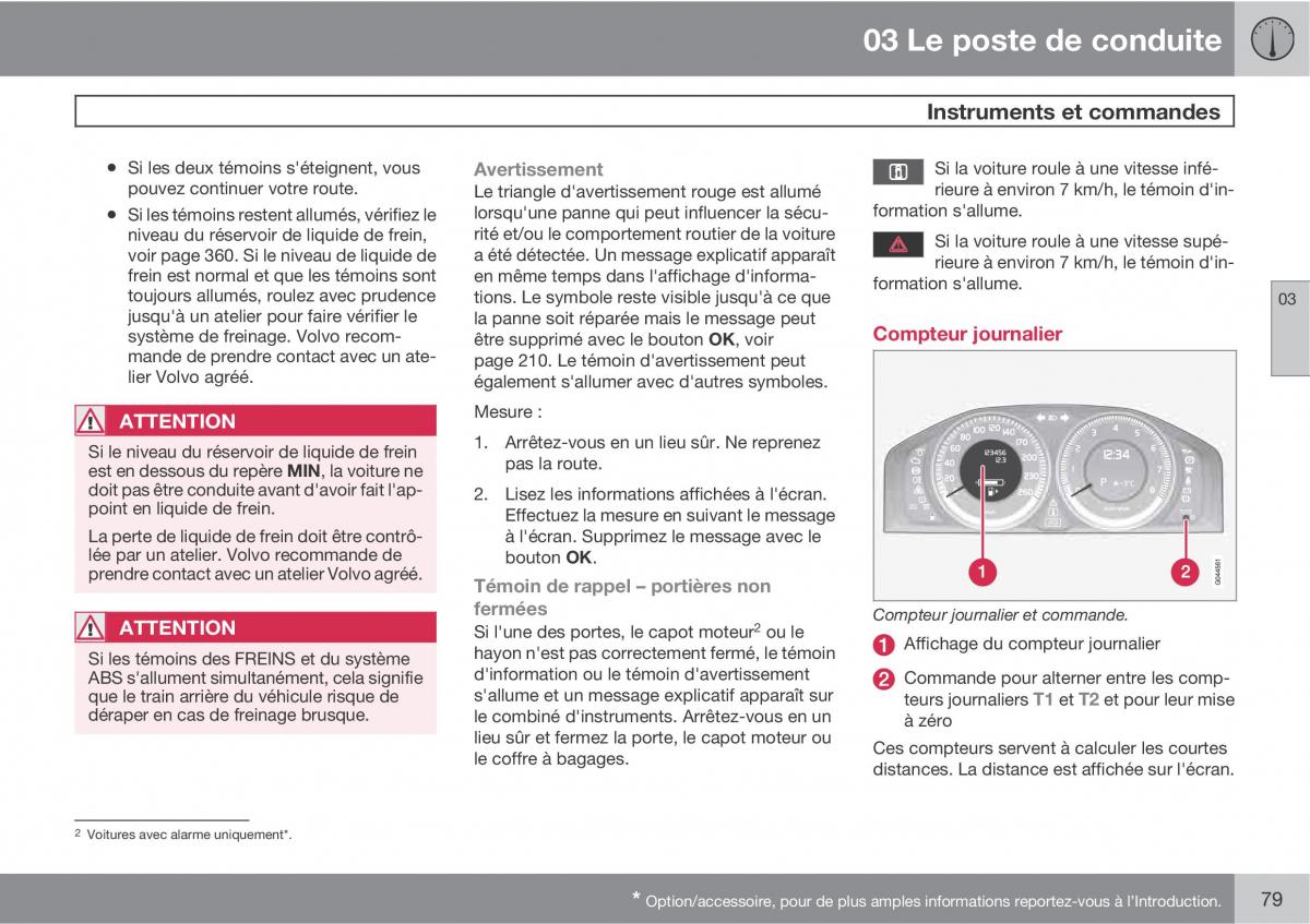 Volvo V70 III 3 manuel du proprietaire / page 81