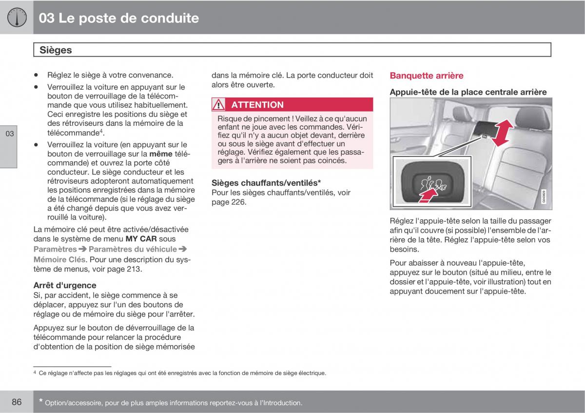 Volvo V70 III 3 manuel du proprietaire / page 88