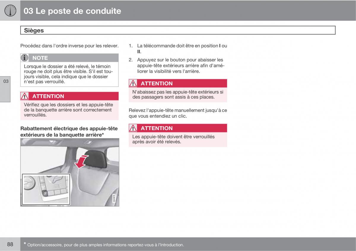 Volvo V70 III 3 manuel du proprietaire / page 90