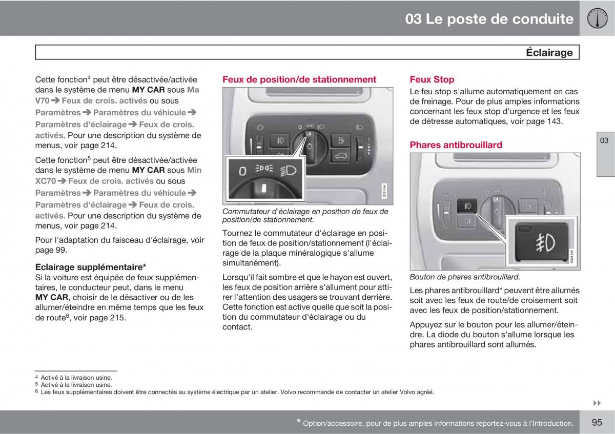 Volvo V70 III 3 manuel du proprietaire / page 97