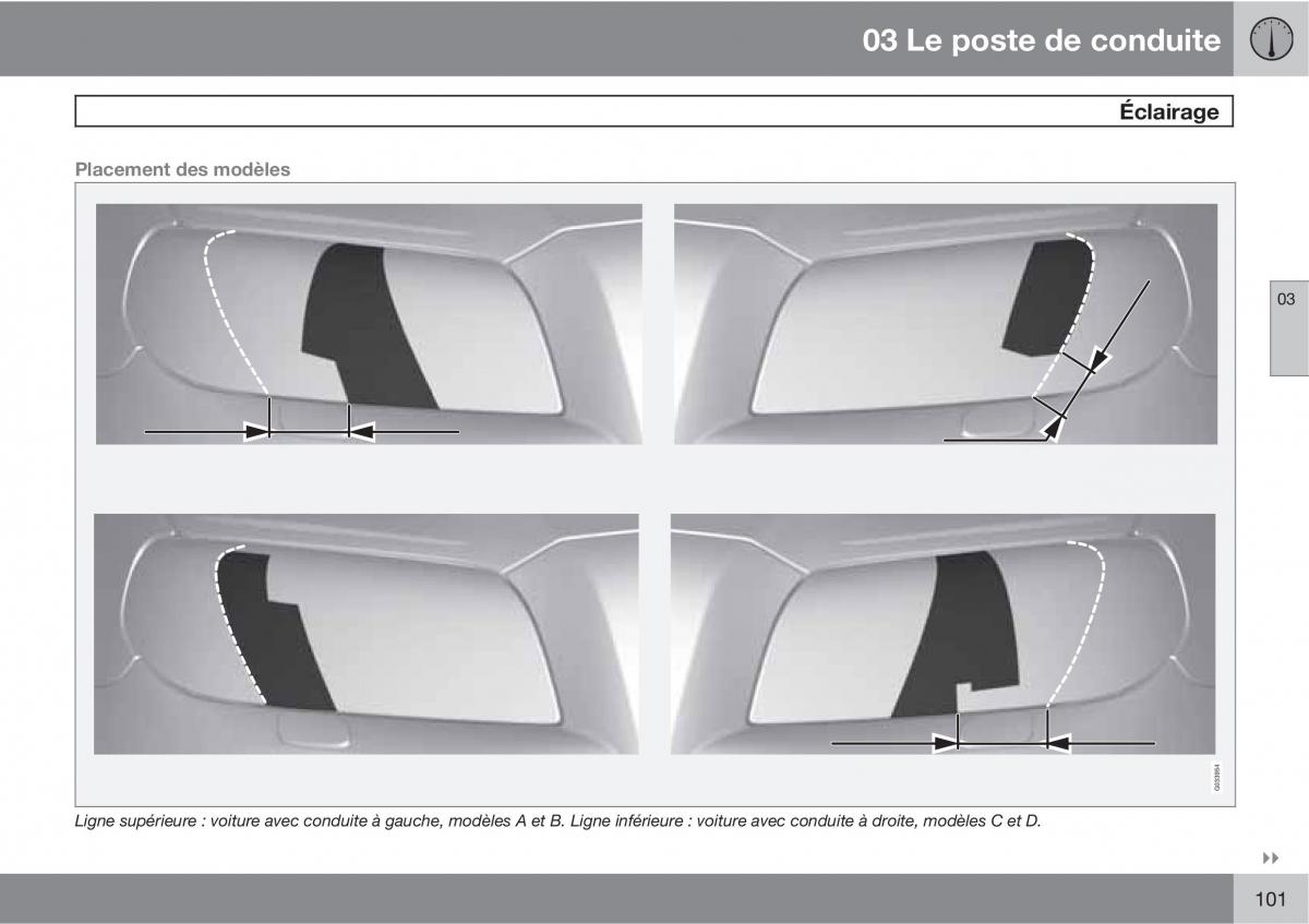 Volvo V70 III 3 manuel du proprietaire / page 103