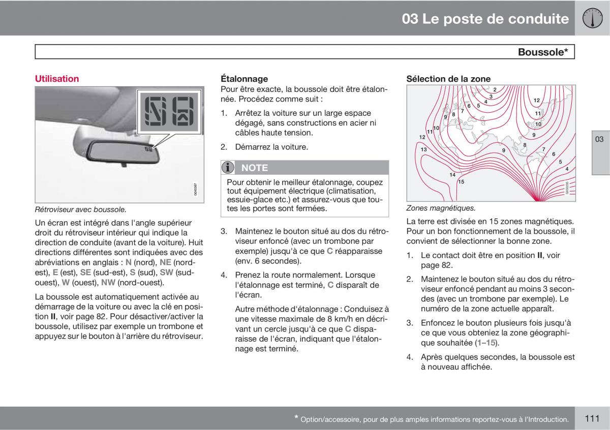 Volvo V70 III 3 manuel du proprietaire / page 113