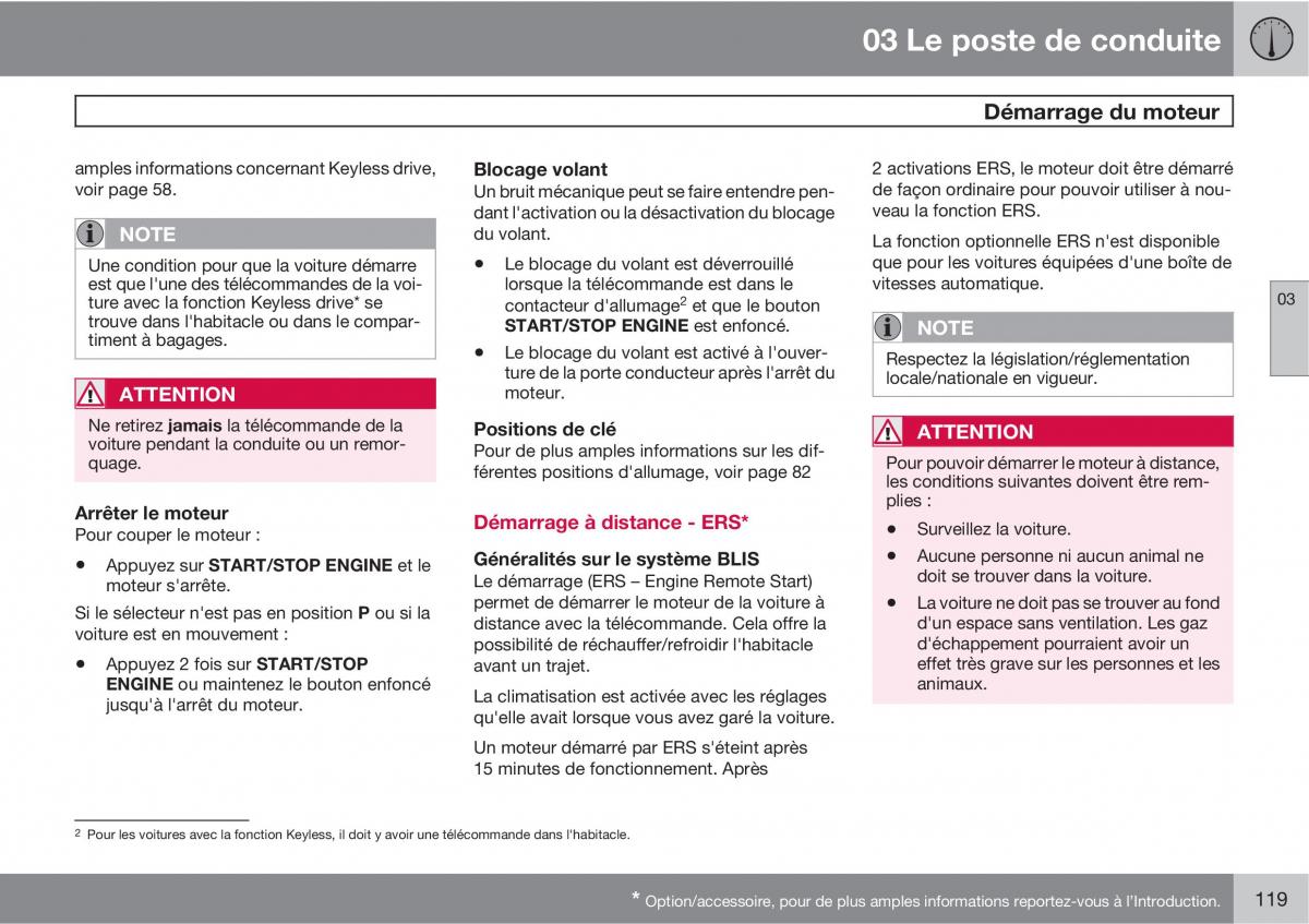 Volvo V70 III 3 manuel du proprietaire / page 121