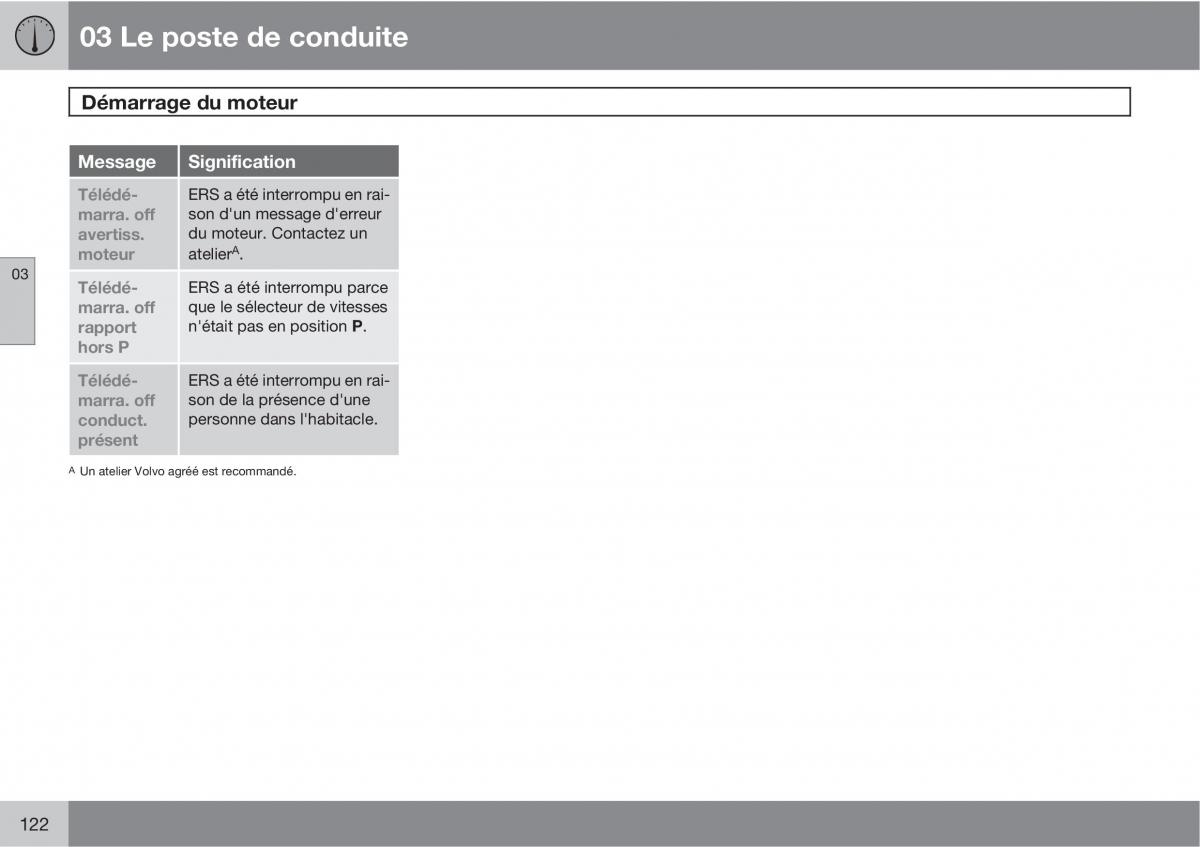 Volvo V70 III 3 manuel du proprietaire / page 124