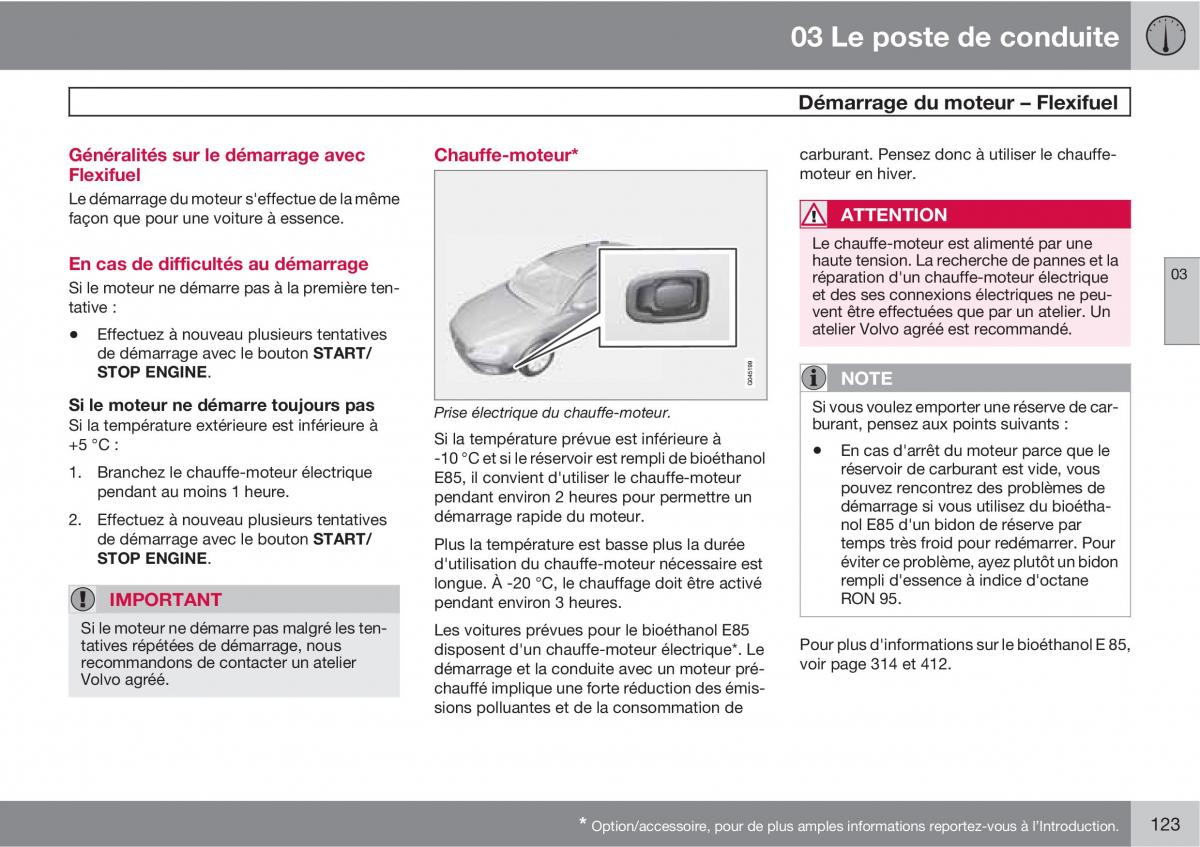 Volvo V70 III 3 manuel du proprietaire / page 125