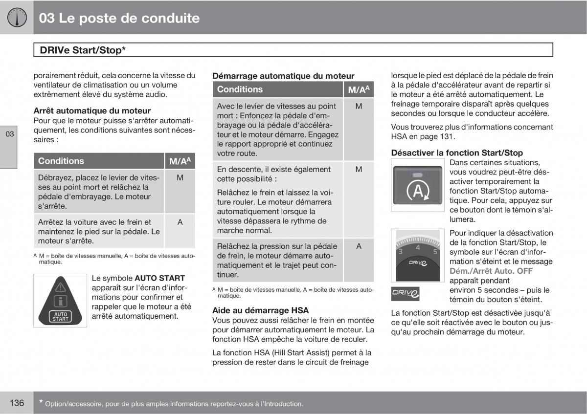 Volvo V70 III 3 manuel du proprietaire / page 138