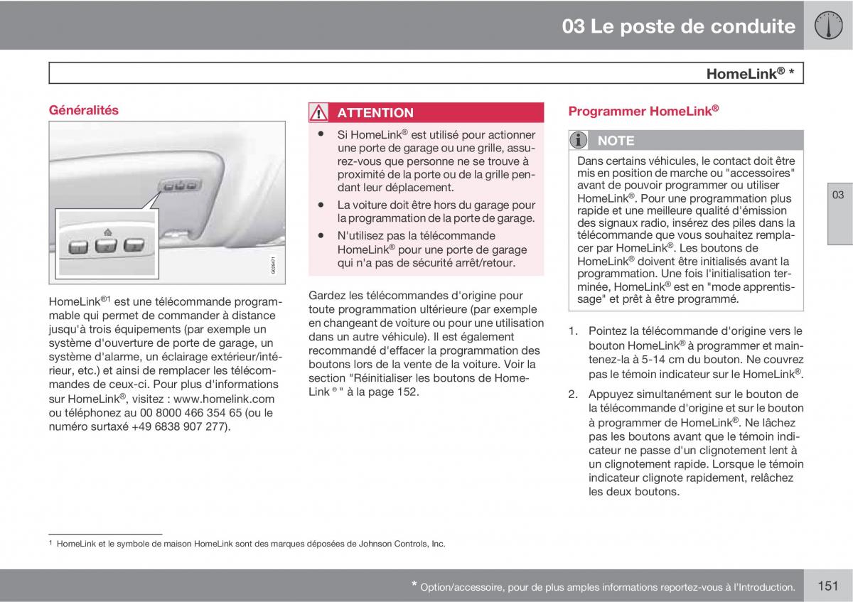 Volvo V70 III 3 manuel du proprietaire / page 153