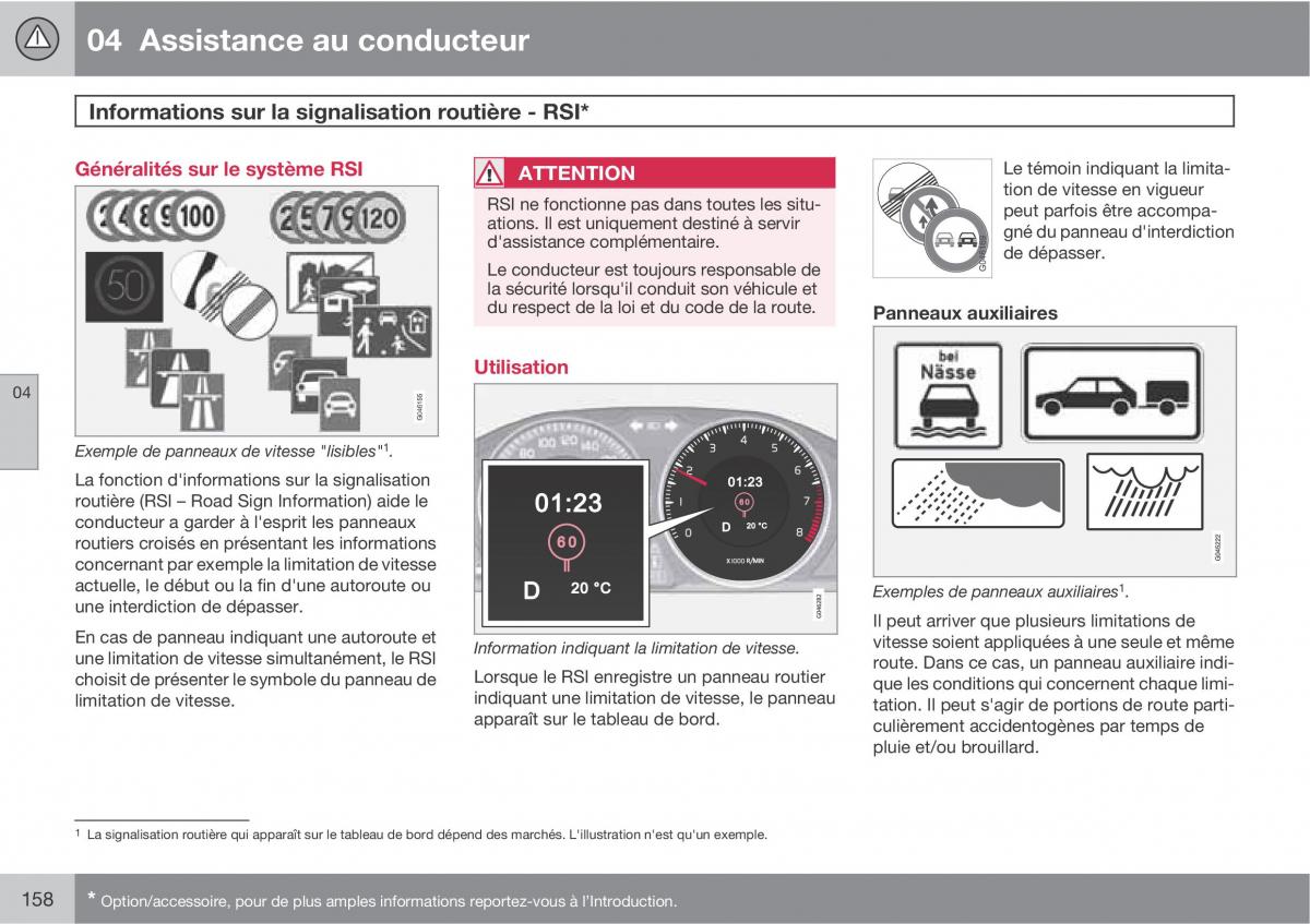 Volvo V70 III 3 manuel du proprietaire / page 160