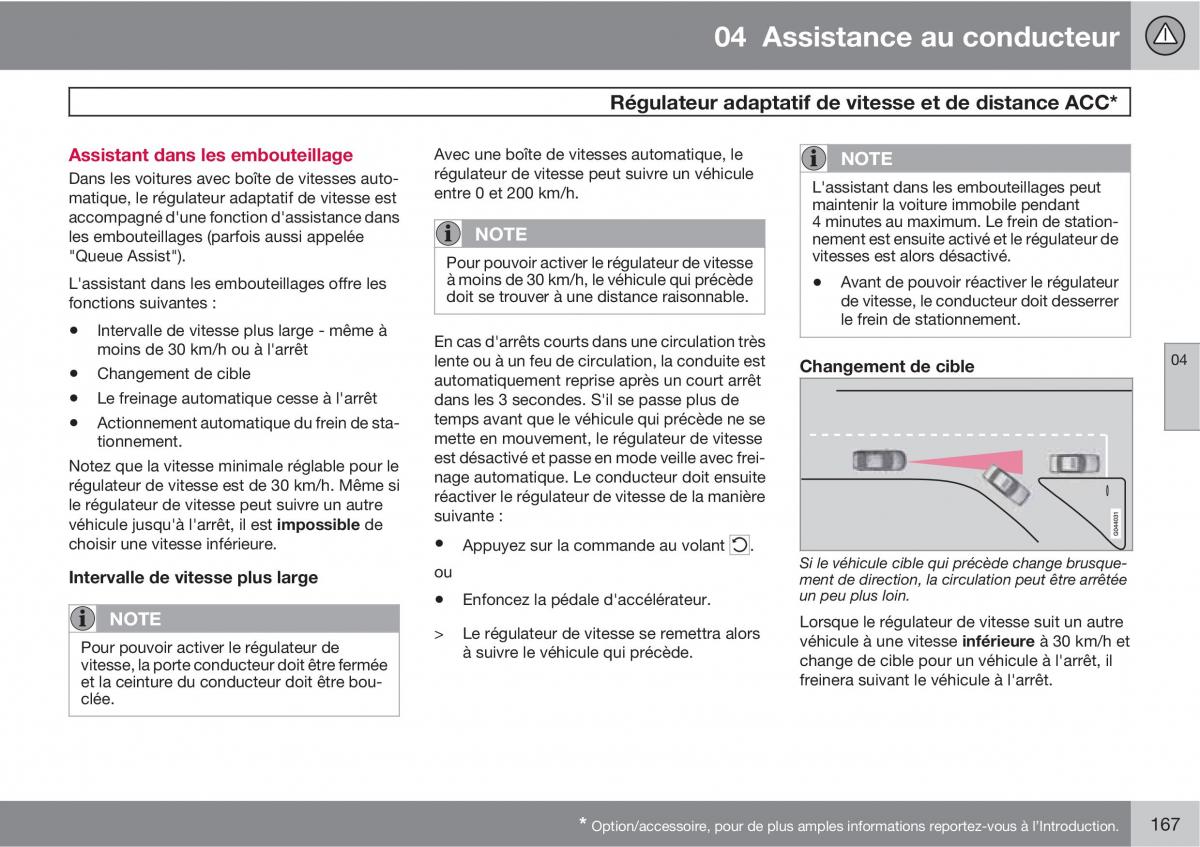 Volvo V70 III 3 manuel du proprietaire / page 169