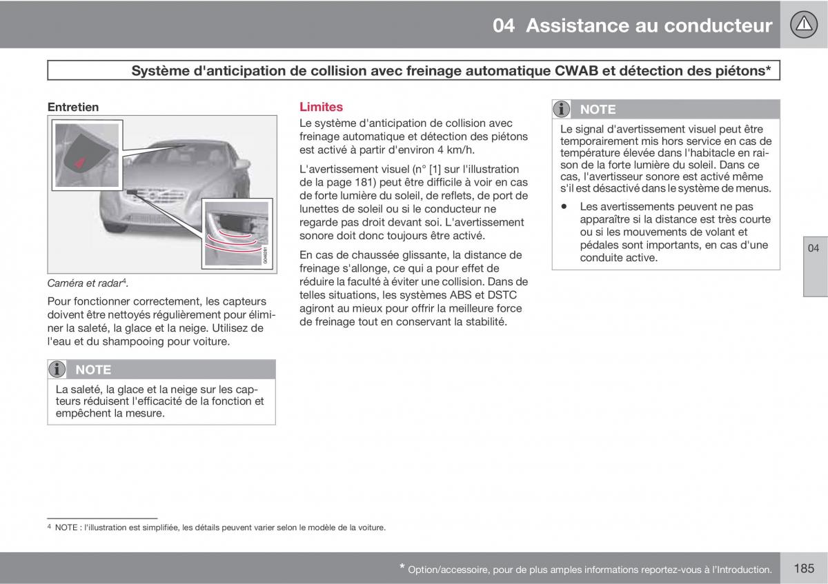 Volvo V70 III 3 manuel du proprietaire / page 187