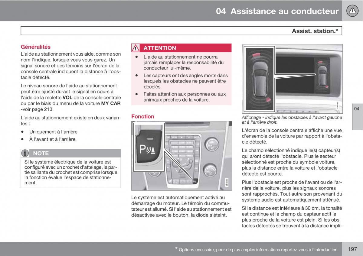 Volvo V70 III 3 manuel du proprietaire / page 199