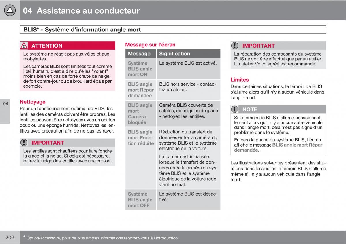 Volvo V70 III 3 manuel du proprietaire / page 208