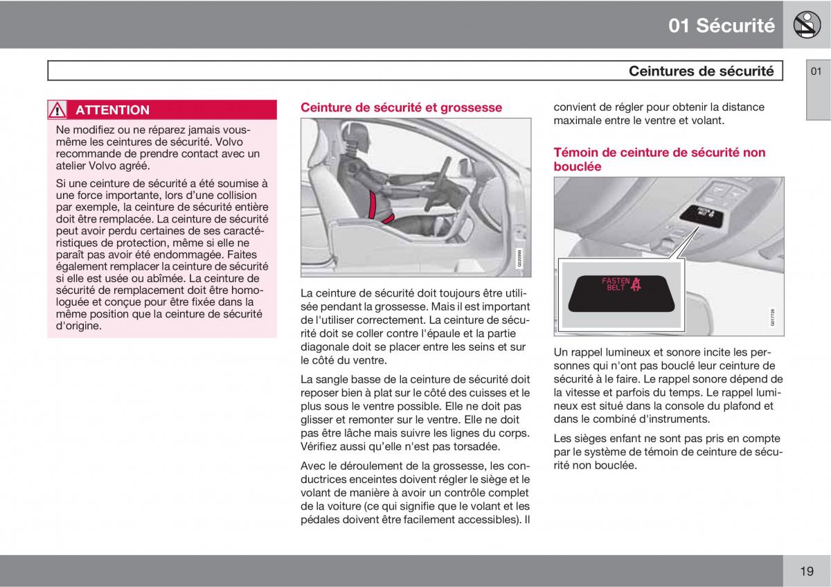 Volvo V70 III 3 manuel du proprietaire / page 21