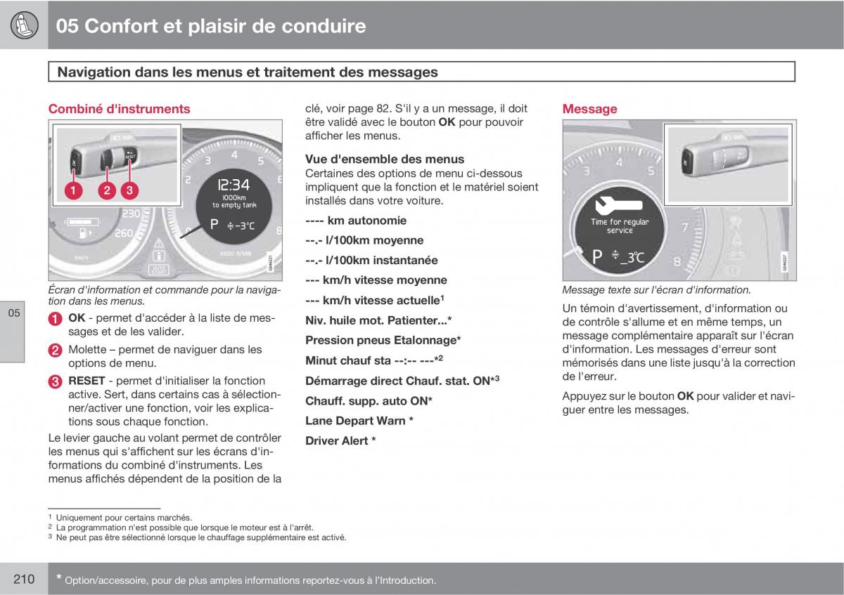 Volvo V70 III 3 manuel du proprietaire / page 212